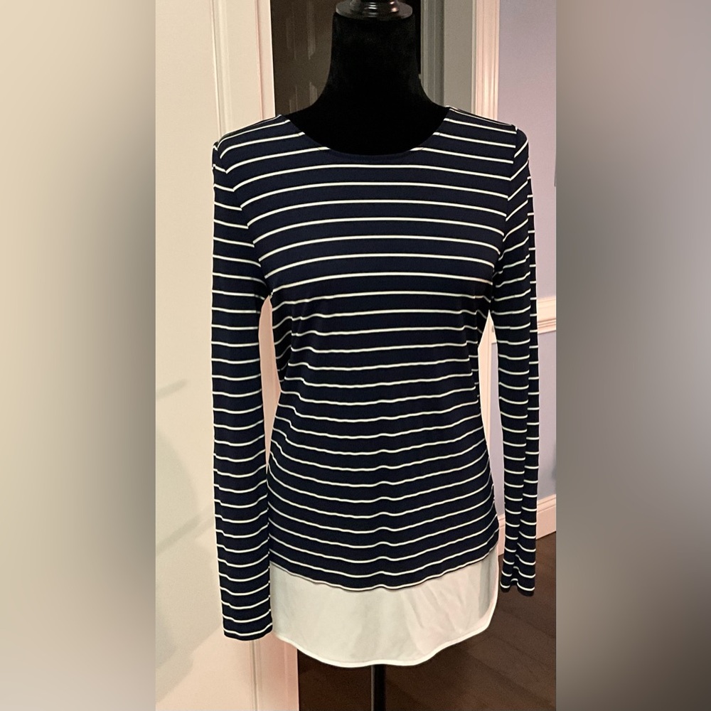 EUC - Ralph Lauren Striped Twofer Tunic Top